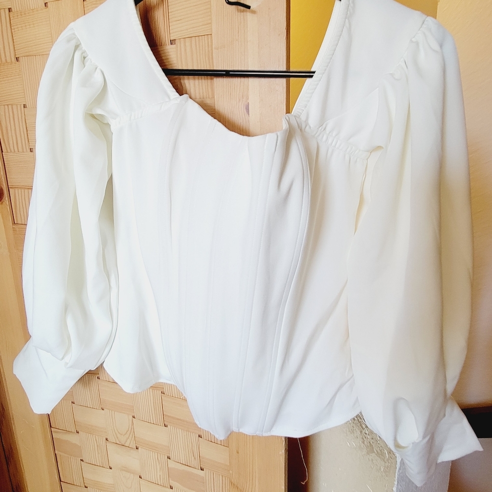 White Long Sleeve Blouse